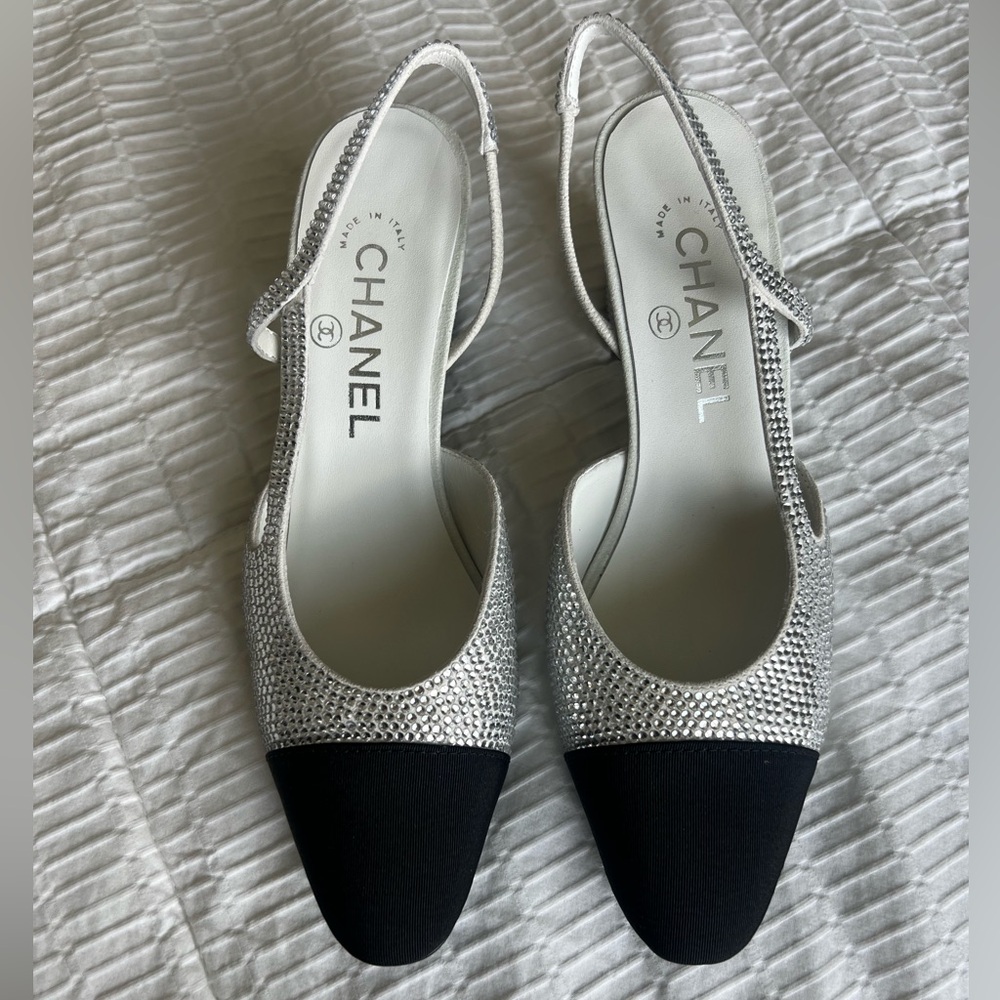 Chanel Rhinestone Crystal Slingbacks - Picture 4 of 9